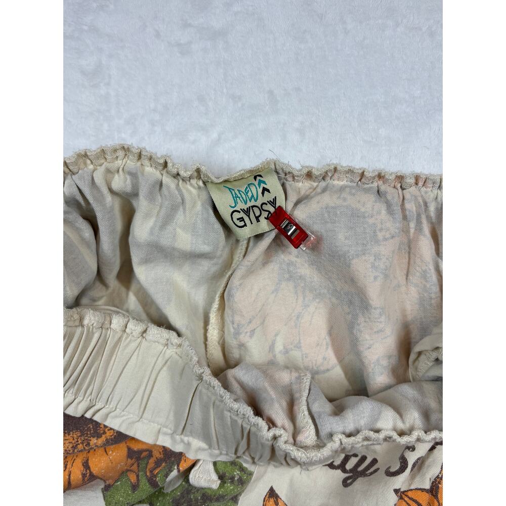 Jaded Gypsy Local Fair 100% Cotton Chic Boho Sunflower Shorts Size L/XL - Picture 6 of 8